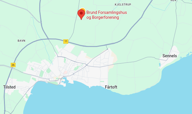 Kort med placering af huset